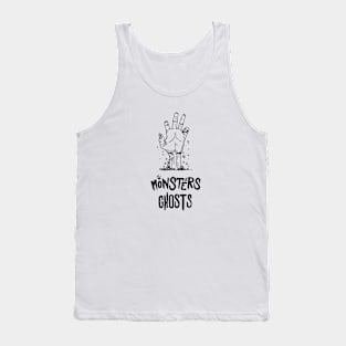 Monsters Ghosts black Tank Top